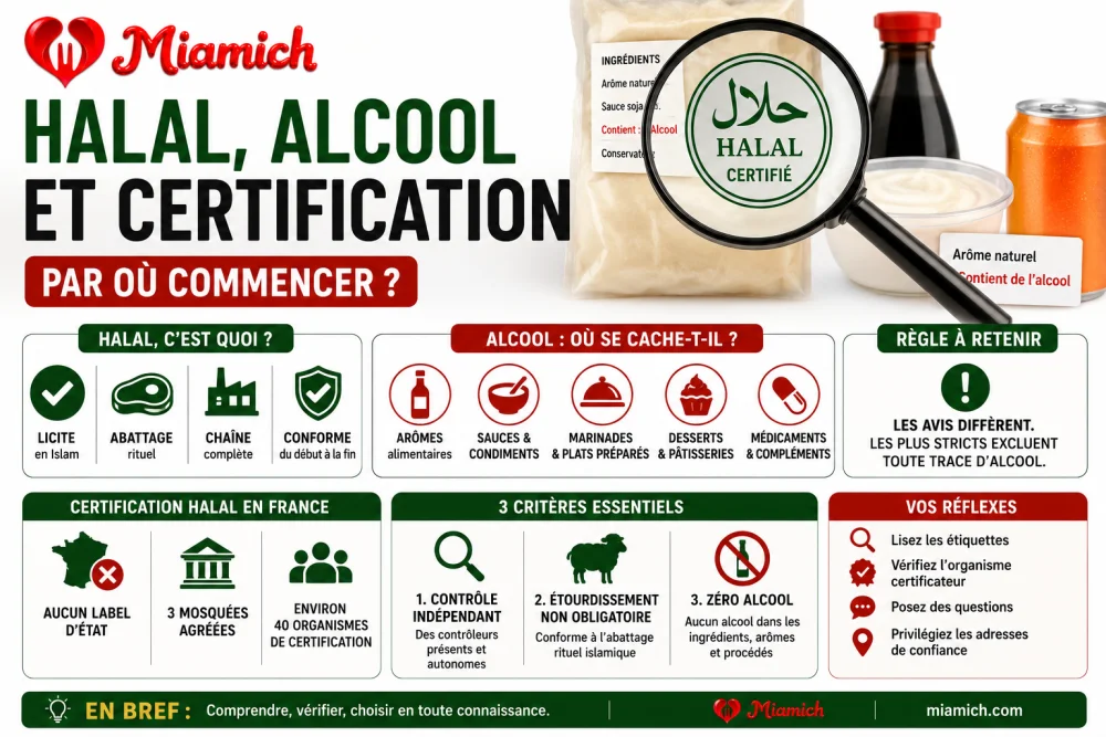 halal alcool et certification par ou commencer