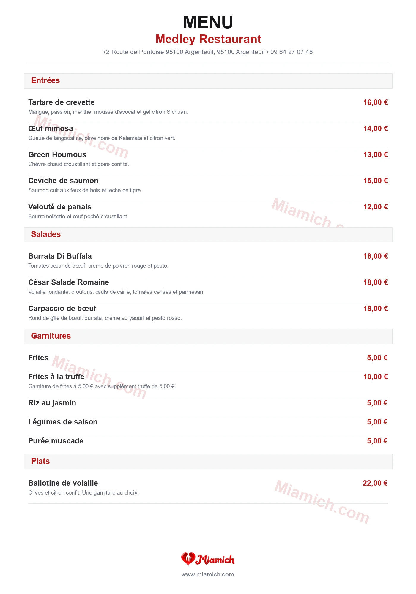 Medley Restaurant
