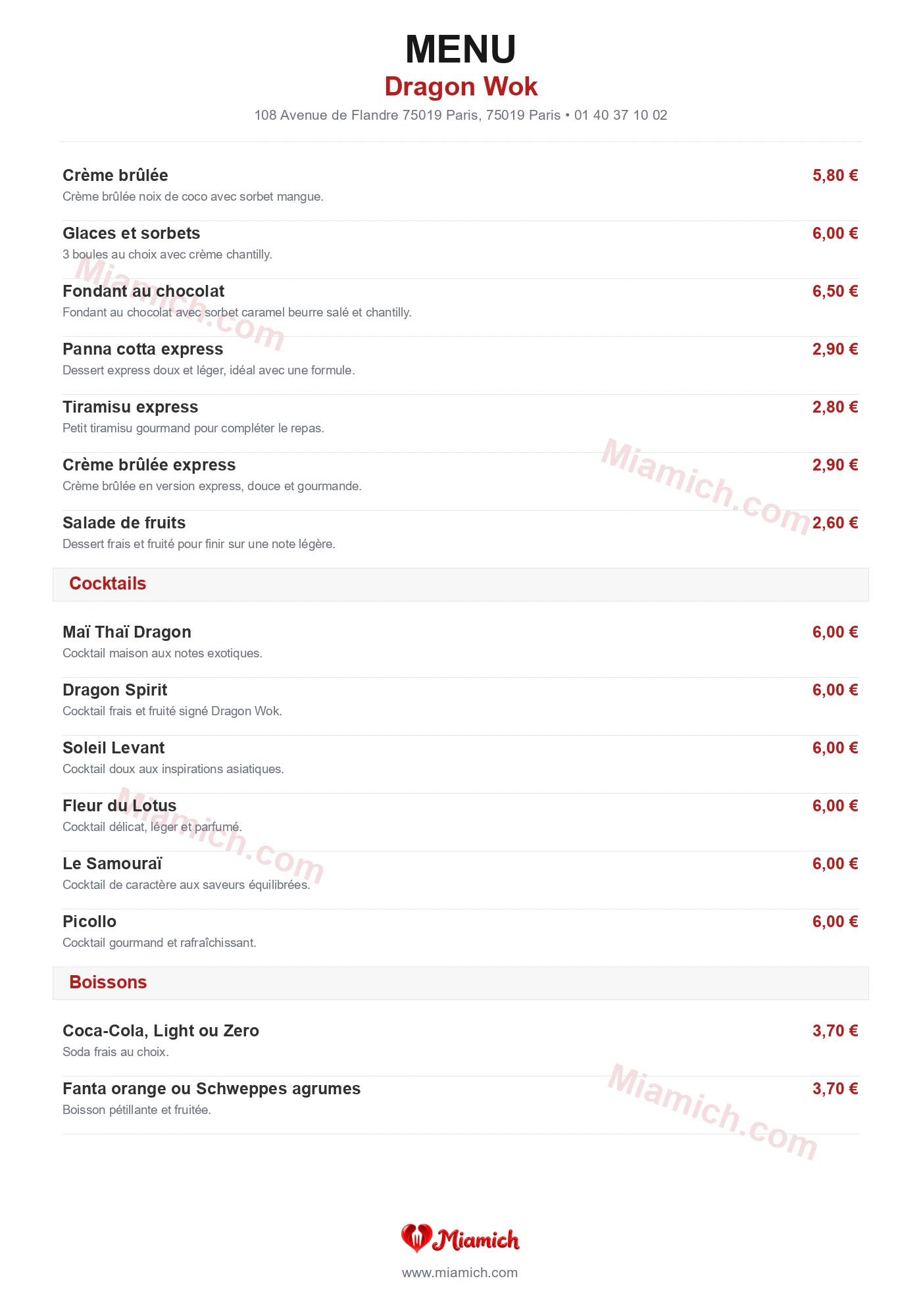 Dragon Wok, 75019, Paris, restaurant-halal, Japonais, Végétarien, departement 75, menu, photo, page 3