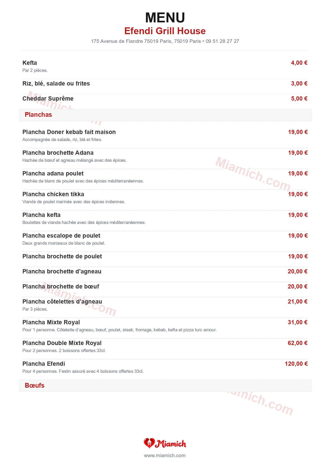 Efendi Grill House, 75019, Paris, restaurant-halal, Turc, Grill / BBQ, departement 75, menu, photo, page 2