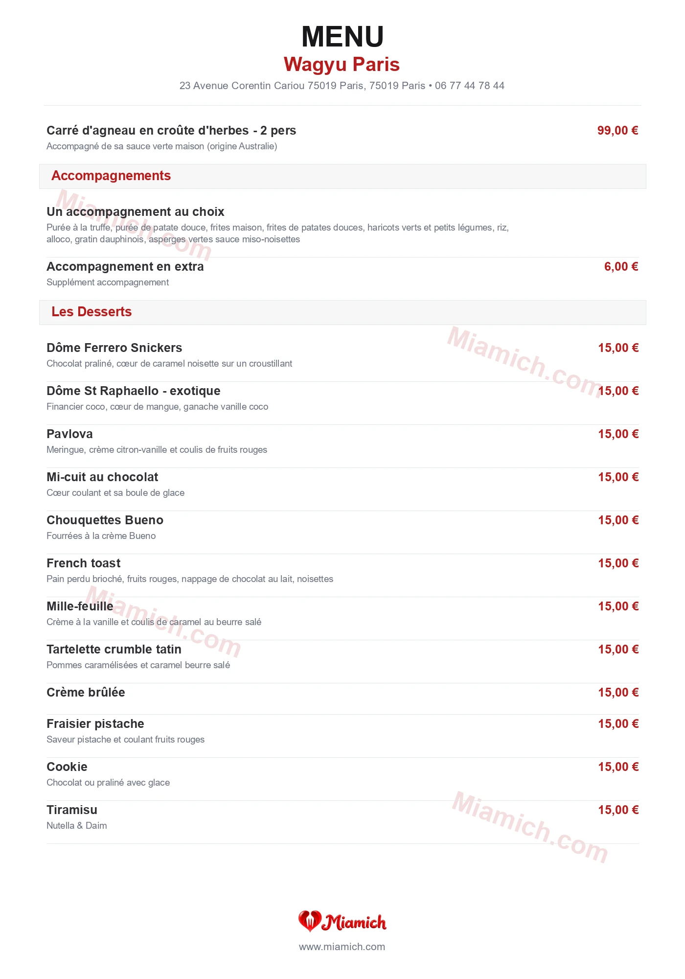 Wagyu Paris, 75019, Paris, restaurant-halal, Grill / BBQ, departement 75, menu, photo, page 3
