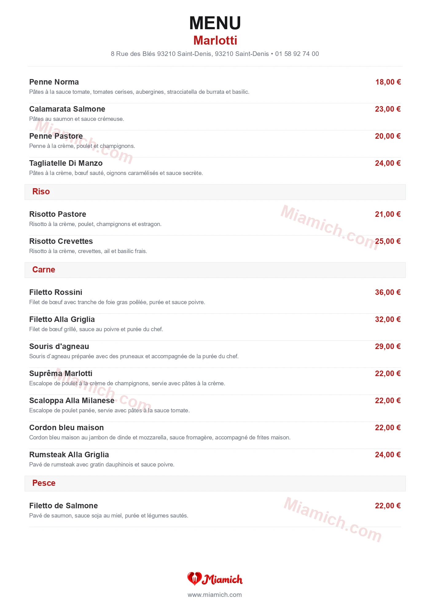 Marlotti, 93210, Saint-Denis, restaurant-halal, Italien, Pizza, departement 93, menu, photo, page 2