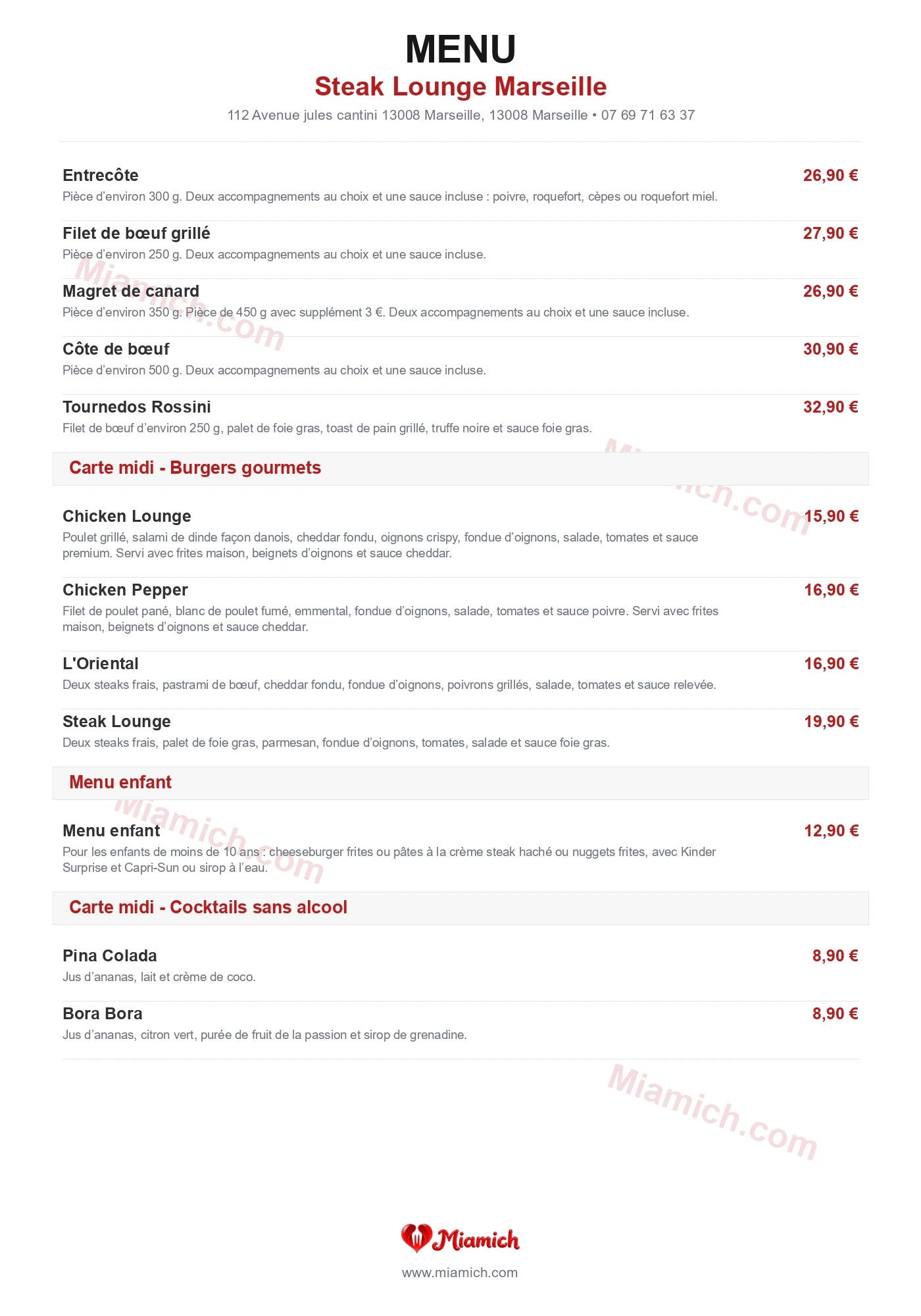 Steak Lounge Marseille, 13008, Marseille, restaurant-halal, Libanais, Grill / BBQ, departement 13, menu, photo, page 2