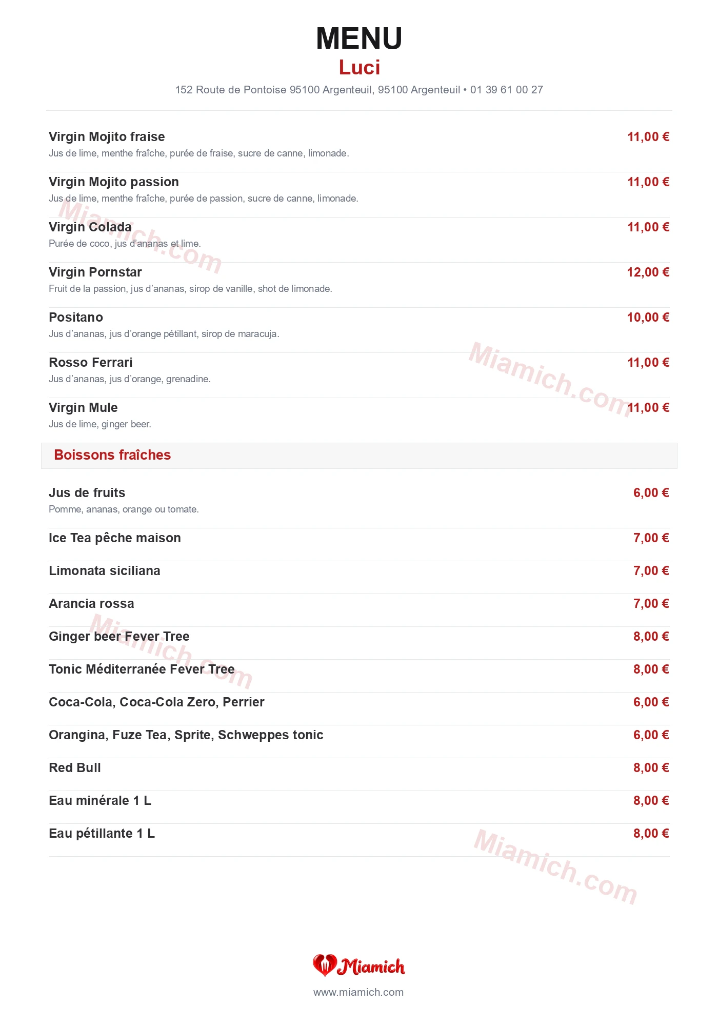 Luci, 95100, Argenteuil, restaurant-halal, Italien, departement 95, menu, photo, page 8
