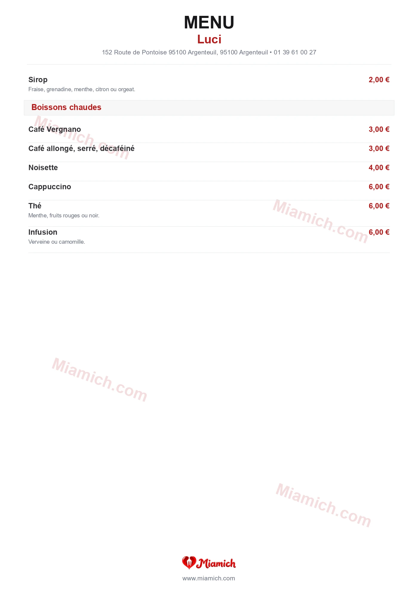 Luci, 95100, Argenteuil, restaurant-halal, Italien, departement 95, menu, photo, page 9