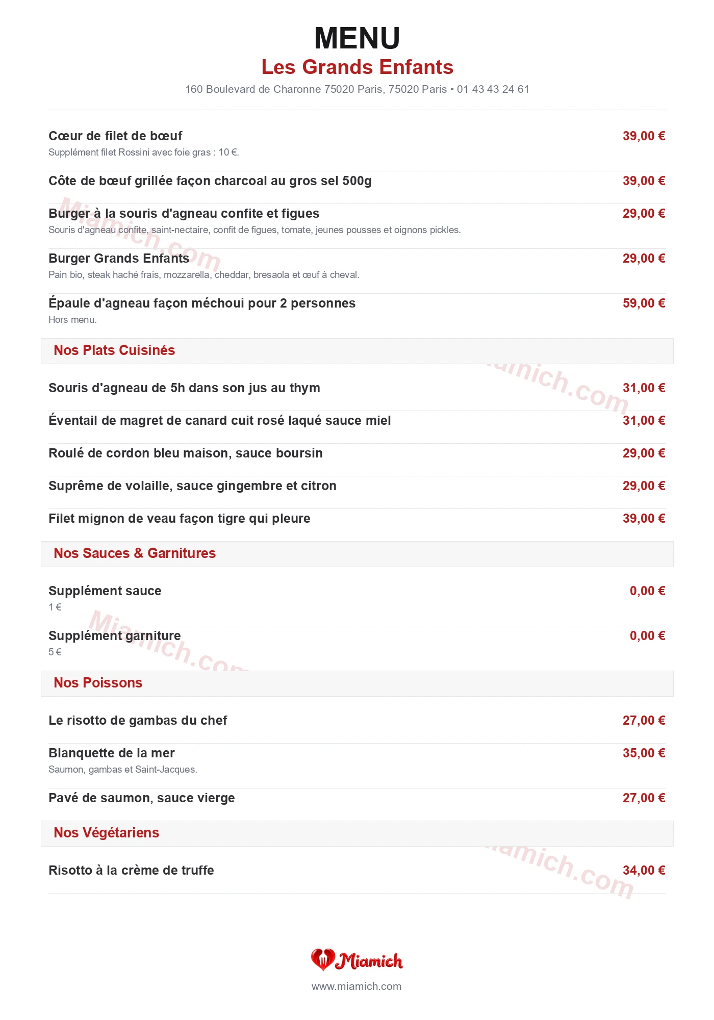 Les Grands Enfants, 75020, Paris, restaurant-halal, Français, departement 75, menu, photo, page 2
