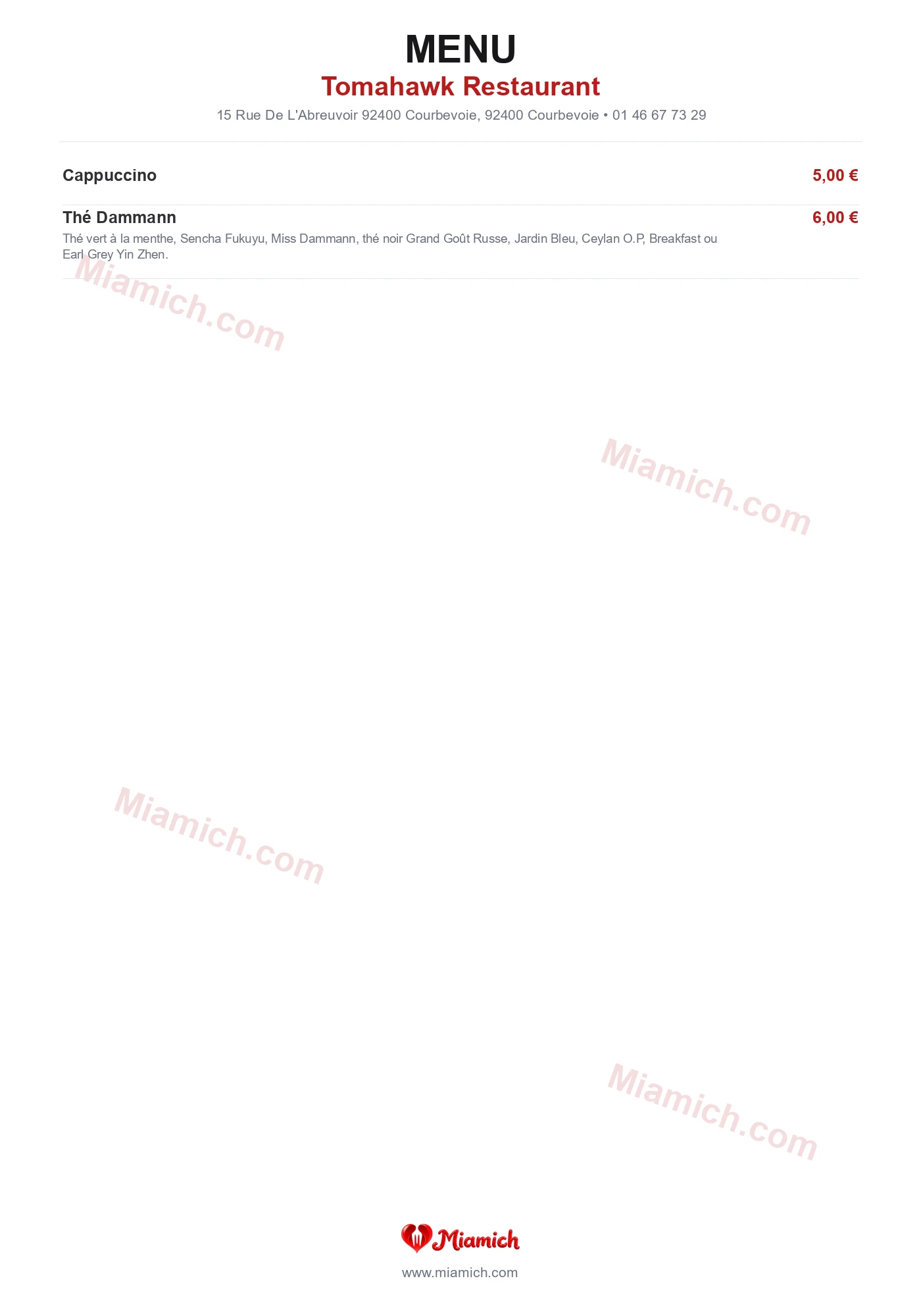 Tomahawk Restaurant, 92400, Courbevoie, restaurant-halal, Grill / BBQ, departement 92, menu, photo, page 10