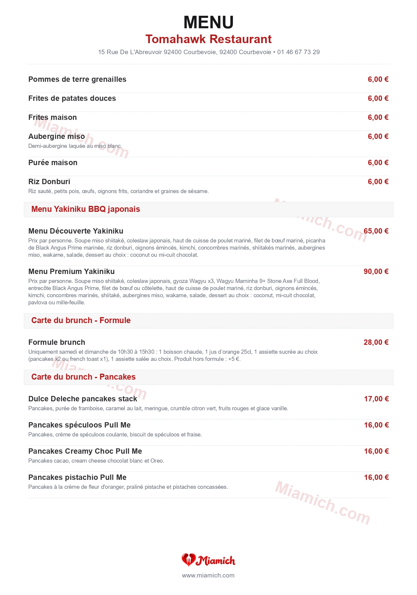 Tomahawk Restaurant, 92400, Courbevoie, restaurant-halal, Grill / BBQ, departement 92, menu, photo, page 5