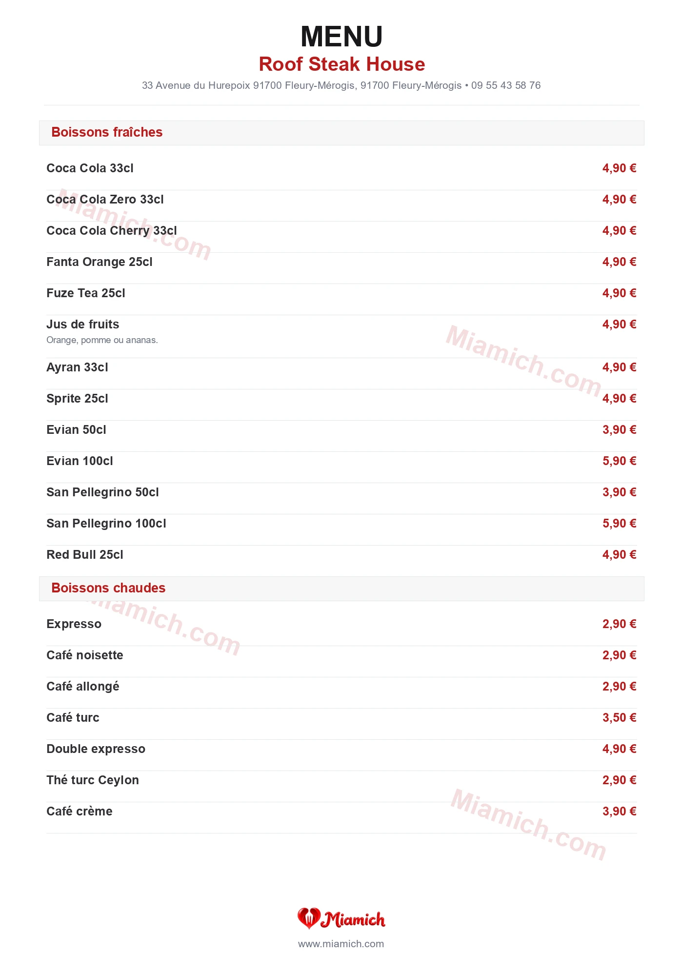 Roof Steak House, 91700, Fleury-Mérogis, restaurant-halal, Turc, Grill / BBQ, departement 91, menu, photo, page 6