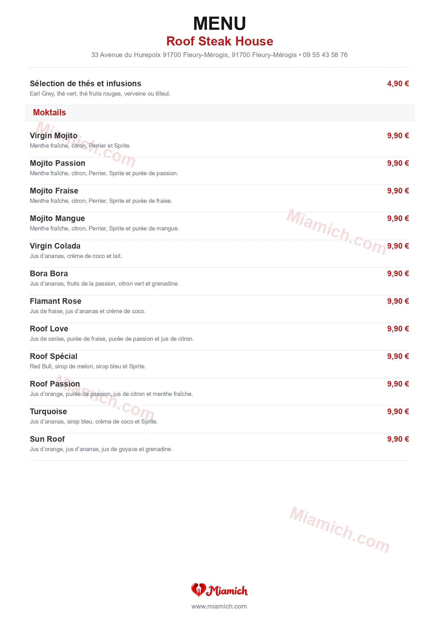 Roof Steak House, 91700, Fleury-Mérogis, restaurant-halal, Turc, Grill / BBQ, departement 91, menu, photo, page 7