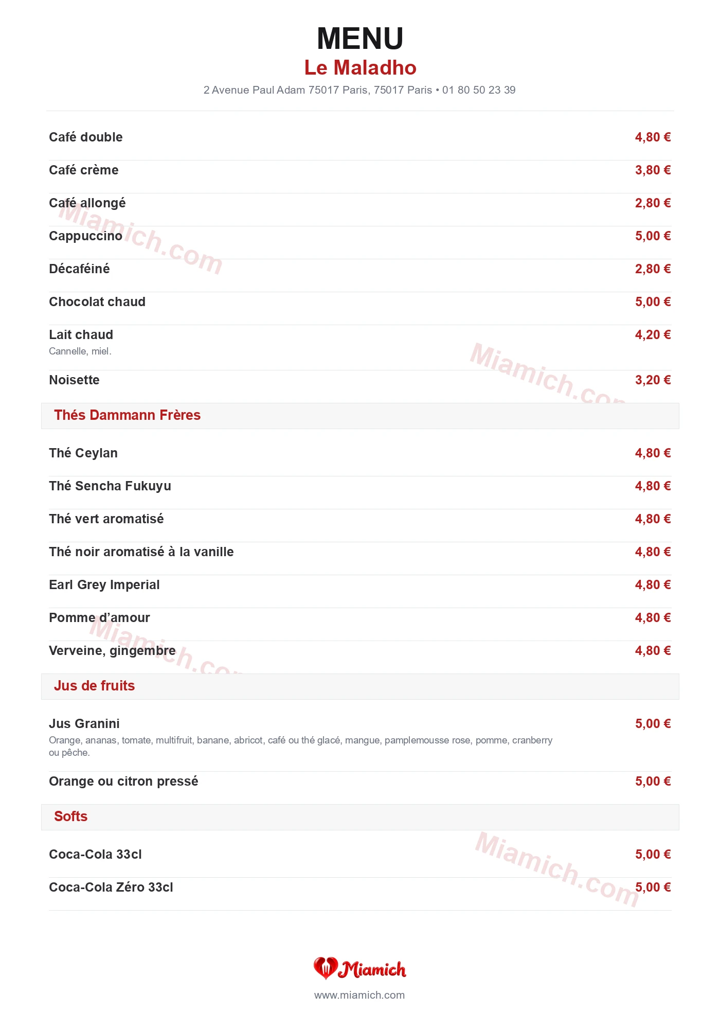 Le Maladho, 75017, Paris, restaurant-halal, Grill / BBQ, Fruits de mer, departement 75, menu, photo, page 5