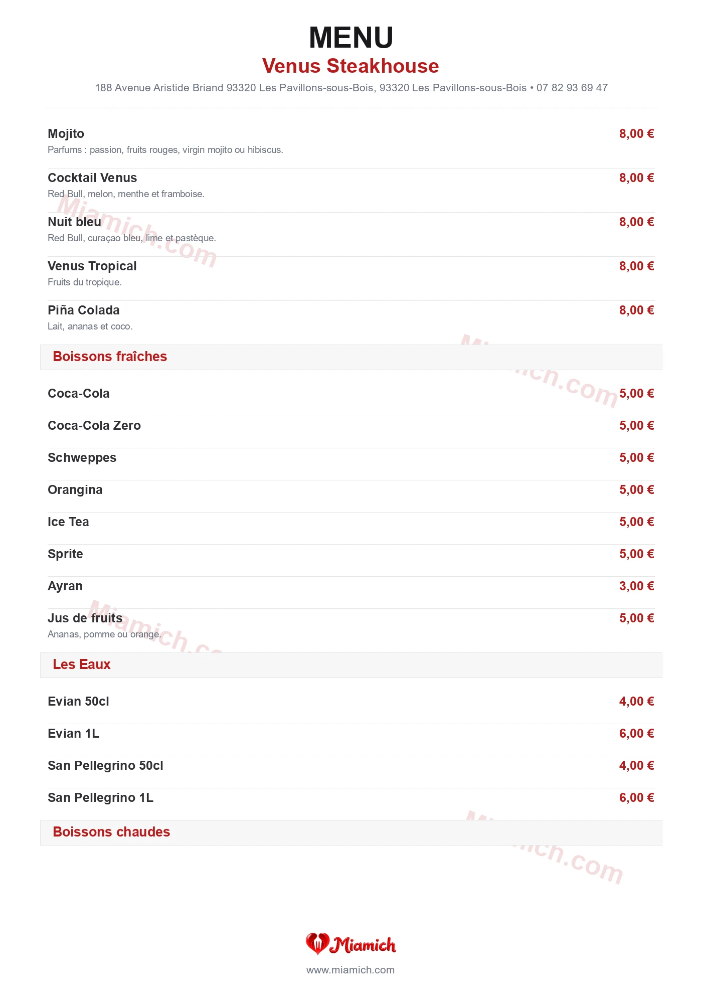 Venus Steakhouse, 93320, Les Pavillons-sous-Bois, restaurant-halal, Turc, Grill / BBQ, departement 93, menu, photo, page 6