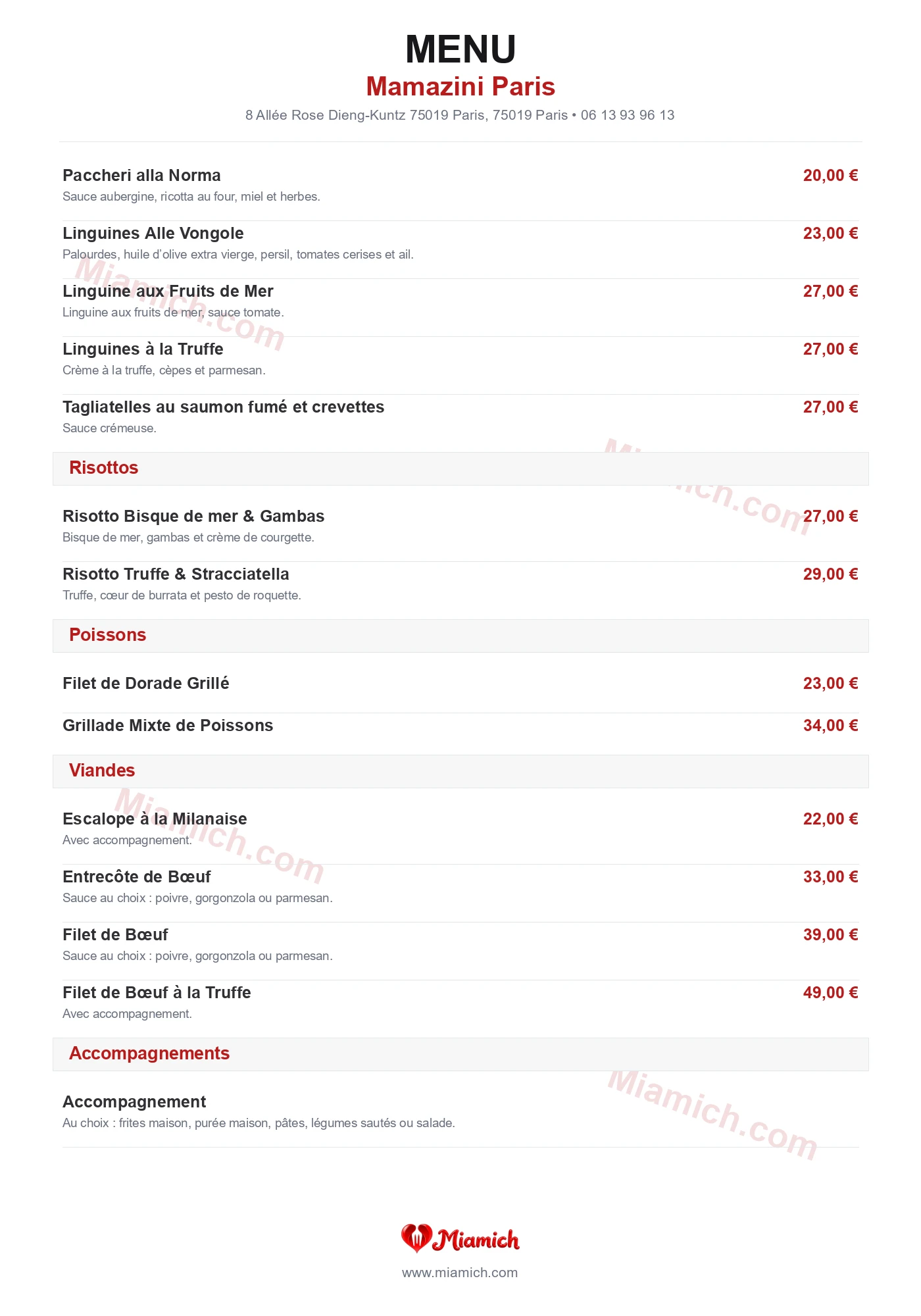 Mamazini Paris, 75019, Paris, restaurant-halal, Italien, Pizza, departement 75, menu, photo, page 2