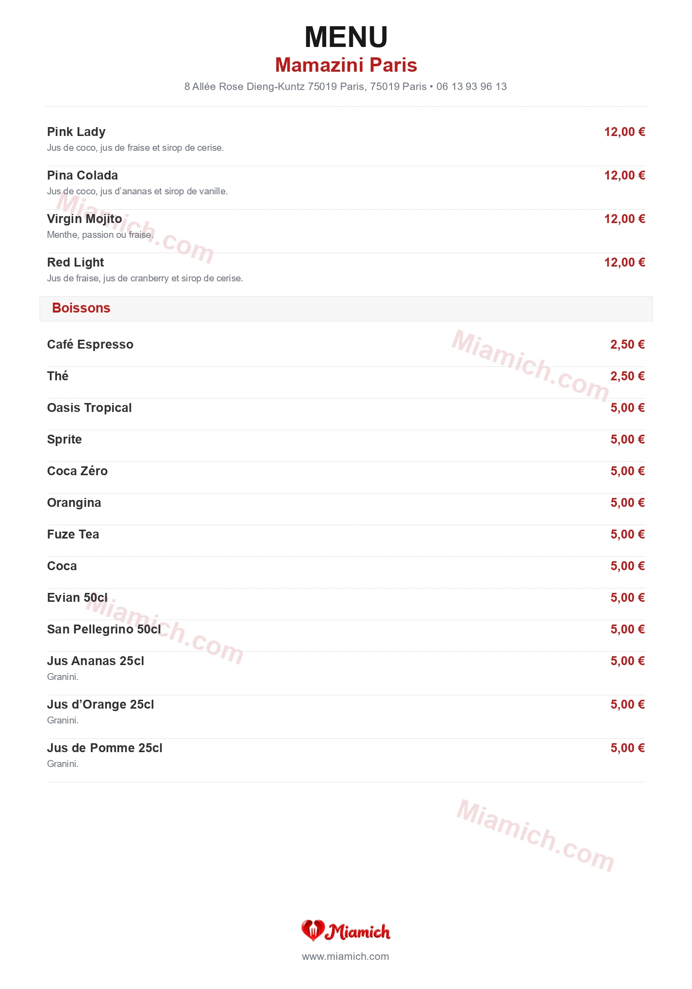 Mamazini Paris, 75019, Paris, restaurant-halal, Italien, Pizza, departement 75, menu, photo, page 5