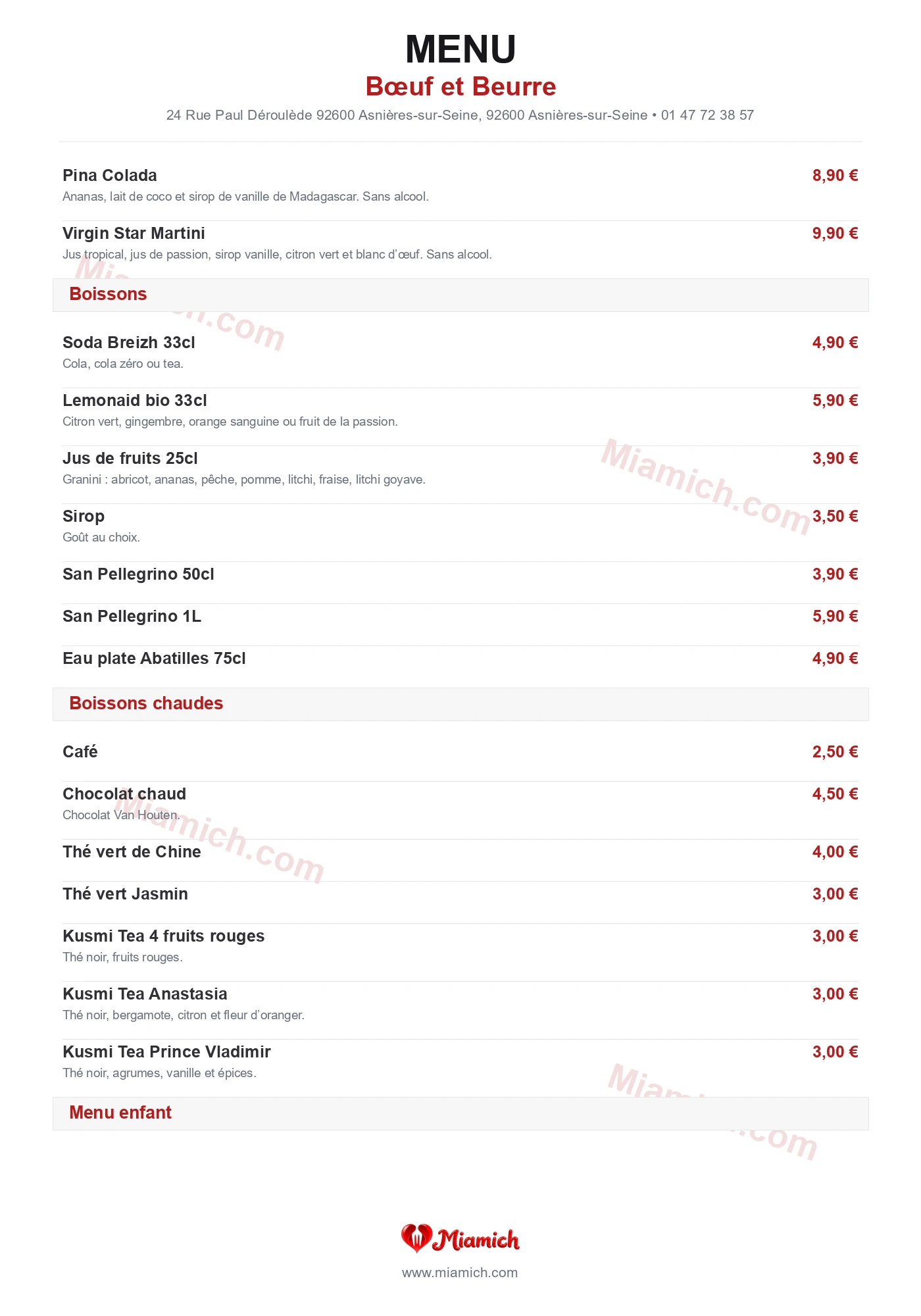 Bœuf et Beurre, 92600, Asnières-sur-Seine, restaurant-halal, Grill / BBQ, departement 92, menu, photo, page 3