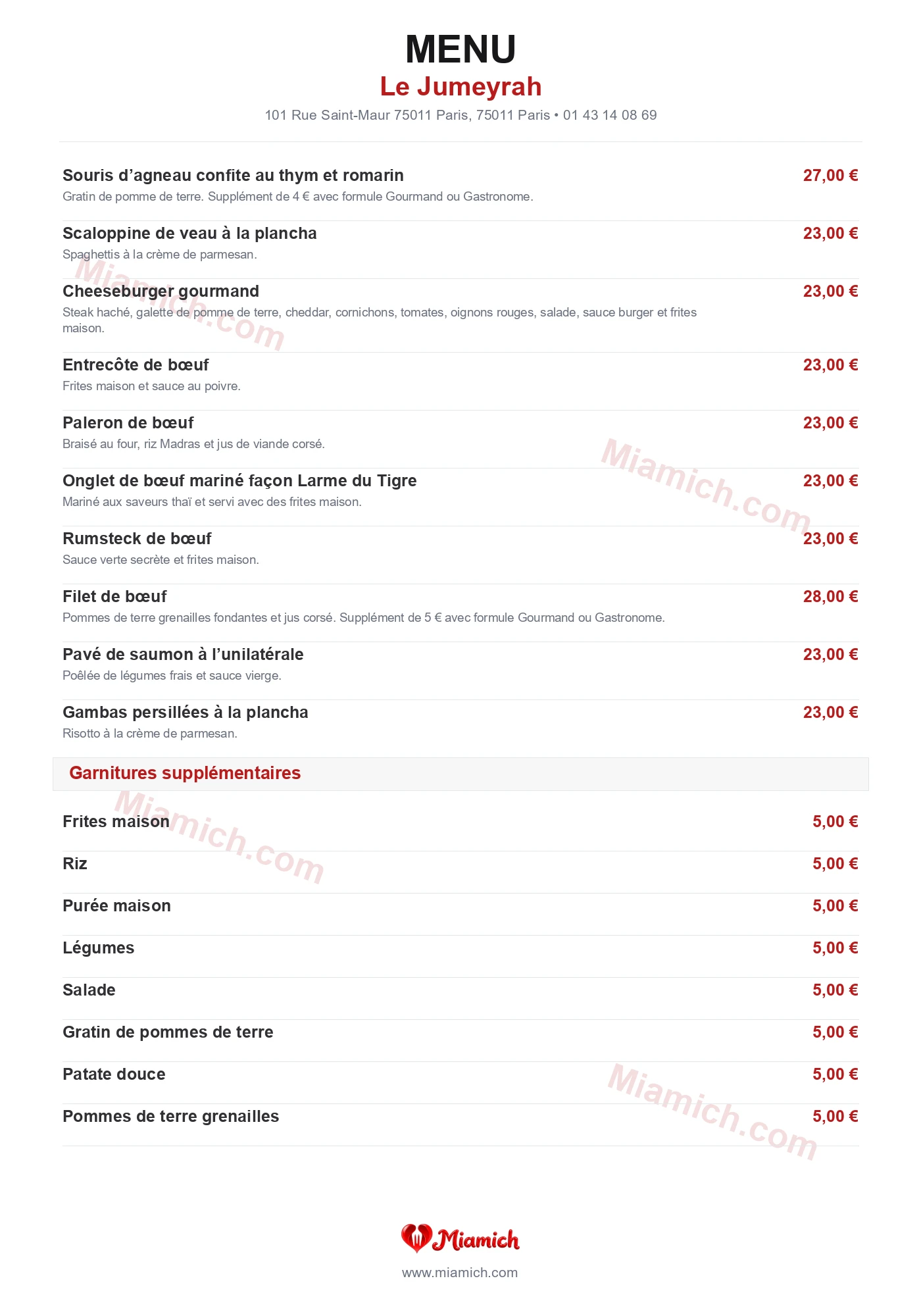 Le Jumeyrah, 75011, Paris, restaurant-halal, Gastronomique, Français, departement 75, menu, photo, page 2