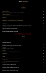 Le Morello carte menu restaurant halal miamich paris