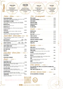 carte menu arawukas MIAMICH restaurant halal