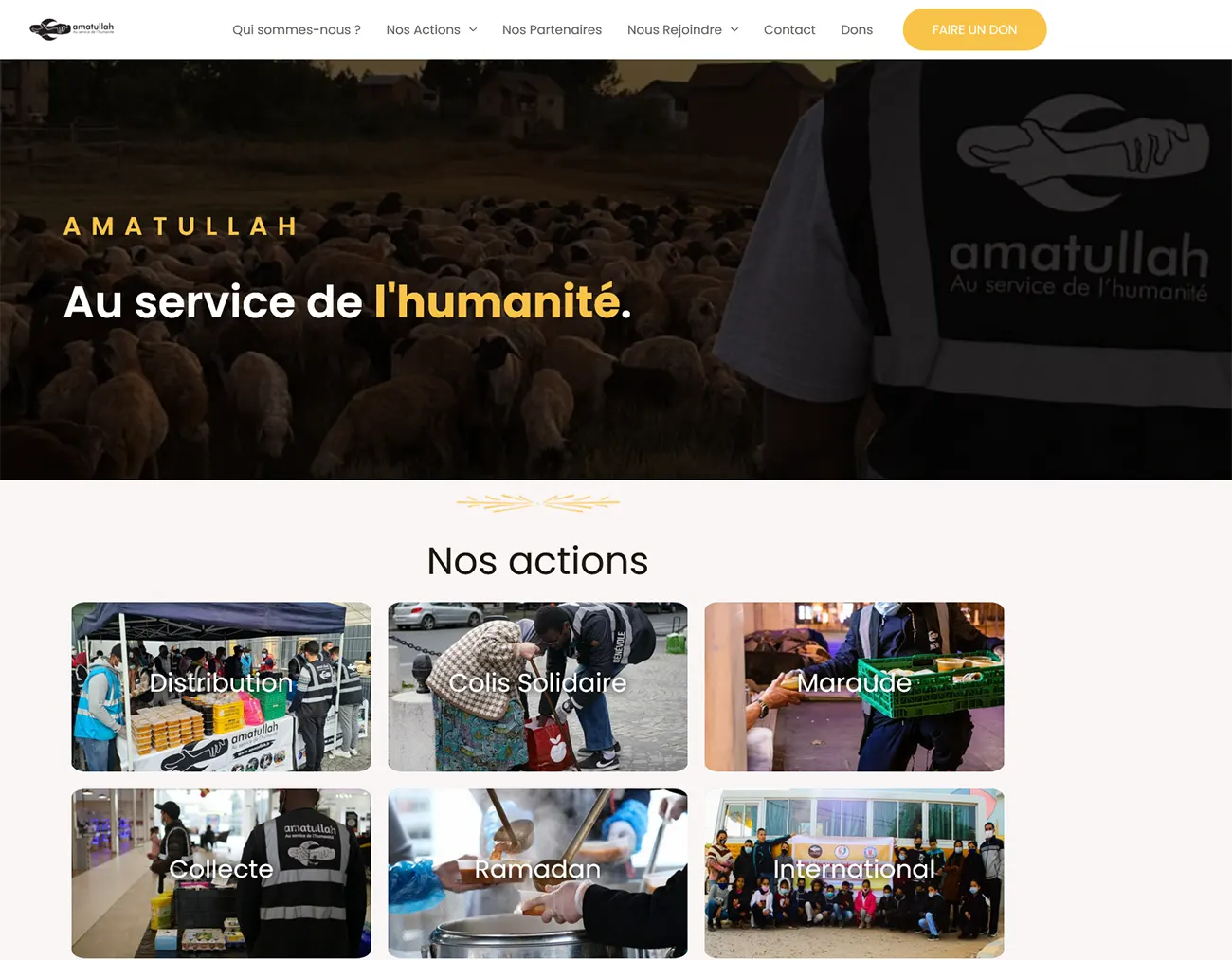 Association & ONG Humanitaire Amatullah logo miamich aide