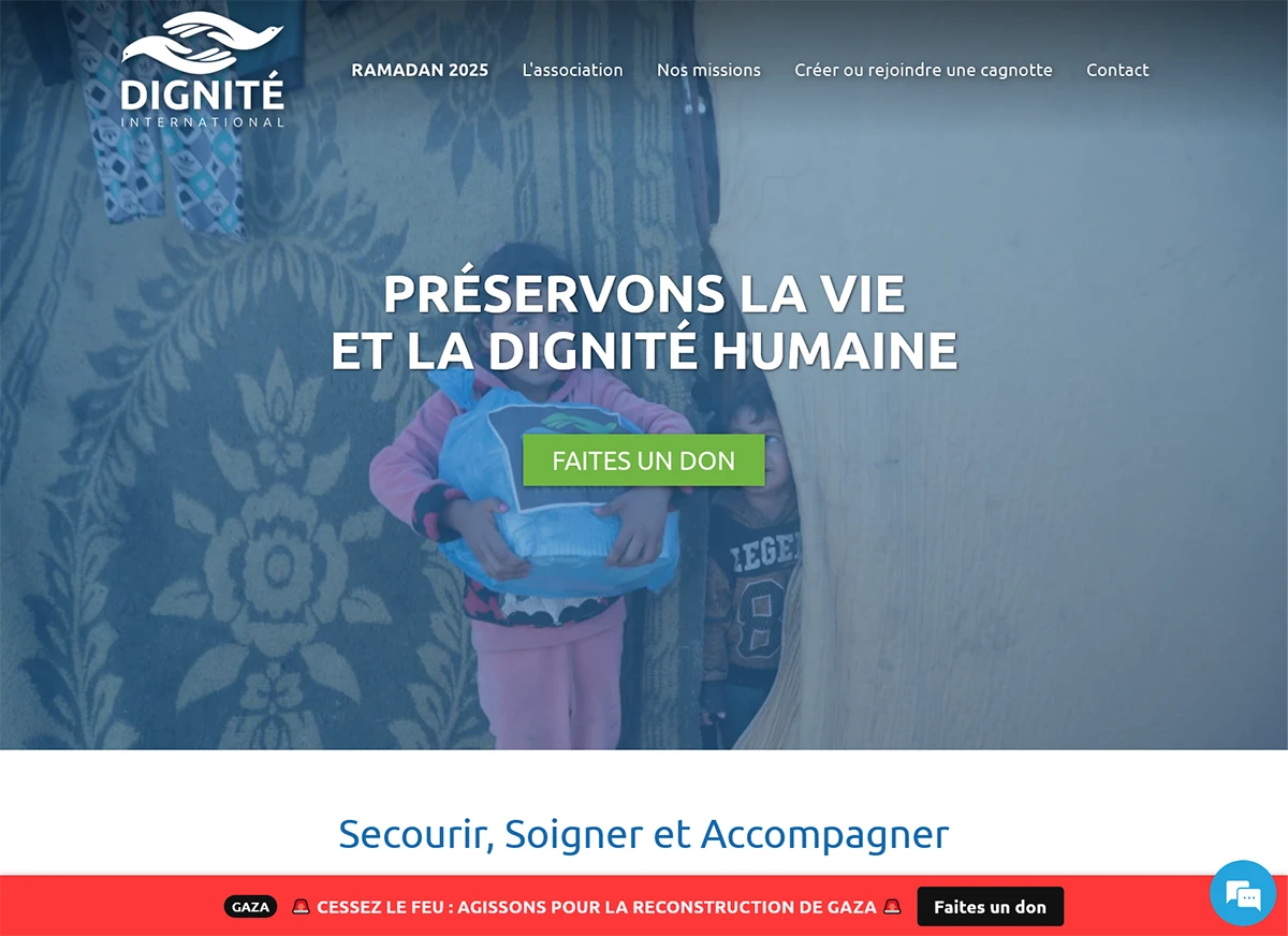 Association humanitaire aide caritative et don humanitaire dignité international miamich