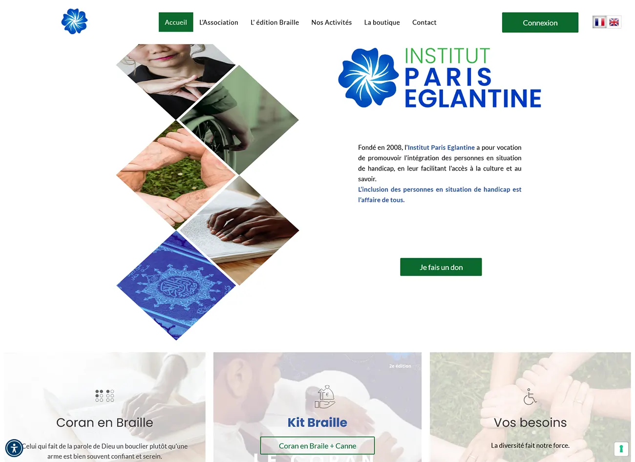 Association & ONG Humanitaire Institut Paris Eglantine logo miamich aide