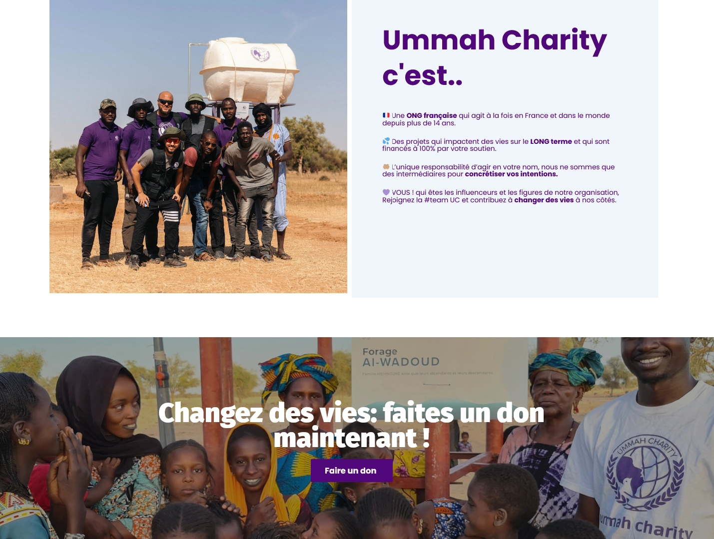 Ummah Charity association logo miamich aide